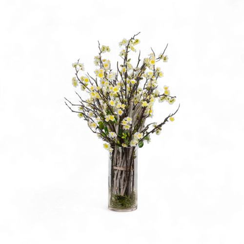 Bahar Dalı Aranjman - Cam Vazoda