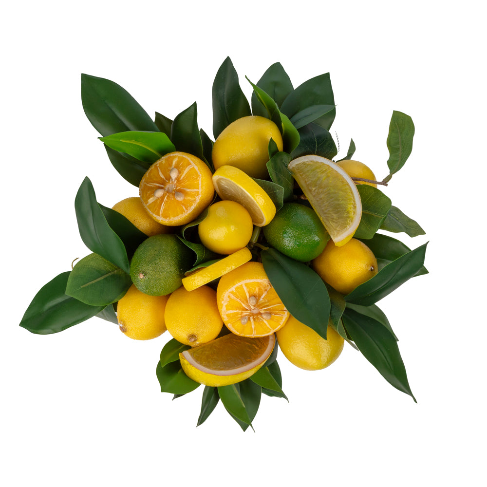 Bleu Blanc Vazo Limon Aranjman